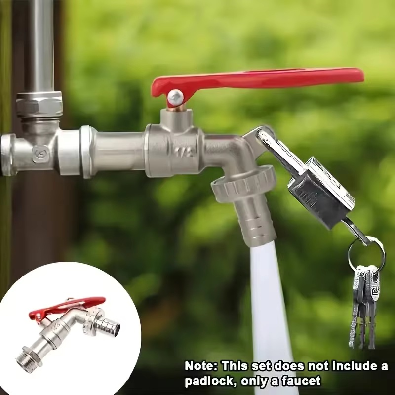 Gardening Tools Water - 1Pc 1/2 Inch Zinc Alloy Faucet
