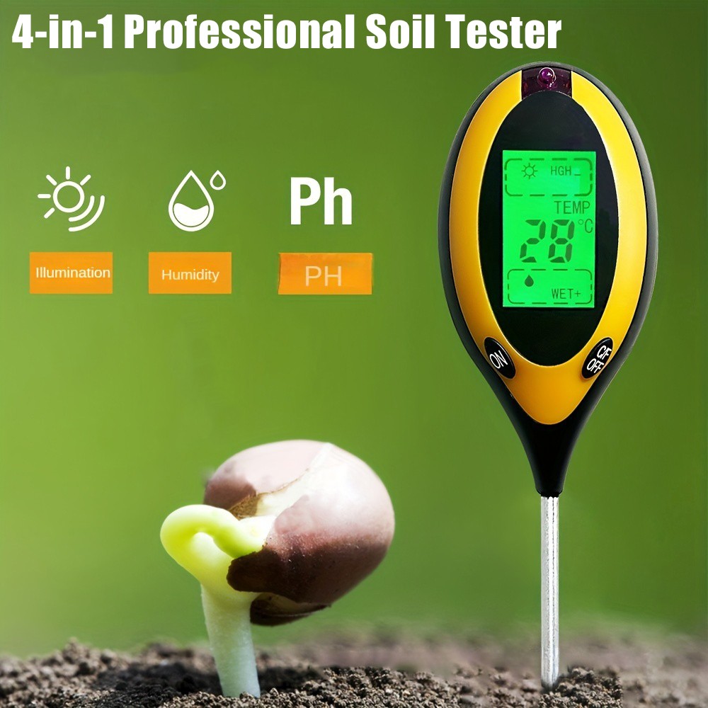 Moisture Meter Plant - Soil PH Tester 4 in 1