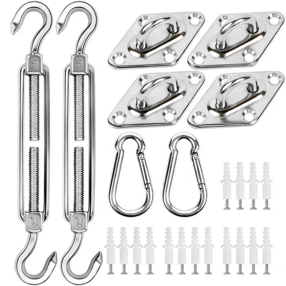 Gardening Tools Australia - Stainless Steel Sun Shade Sail Install