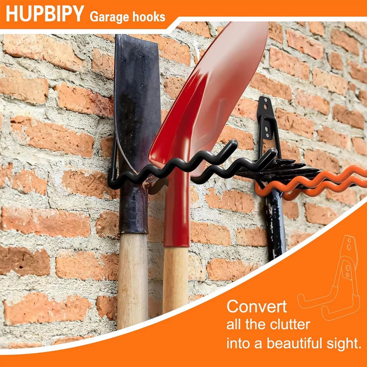 Garage Storage Utility Hooks,G - Gardening Tools Organiser ulasan dan harga