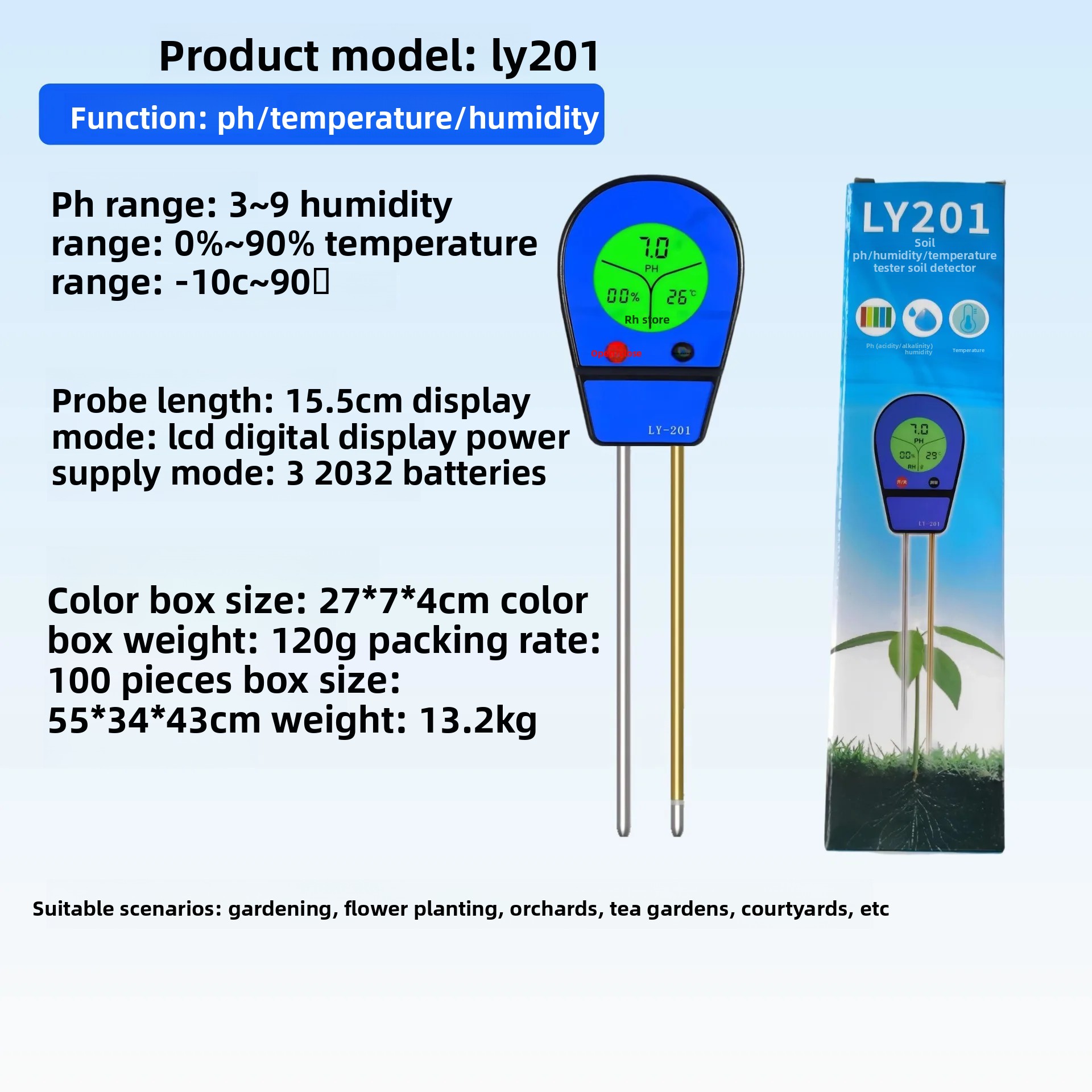 4 in 1 Soil Moisture pH Meter  - Moisture Meter Plant ulasan dan harga