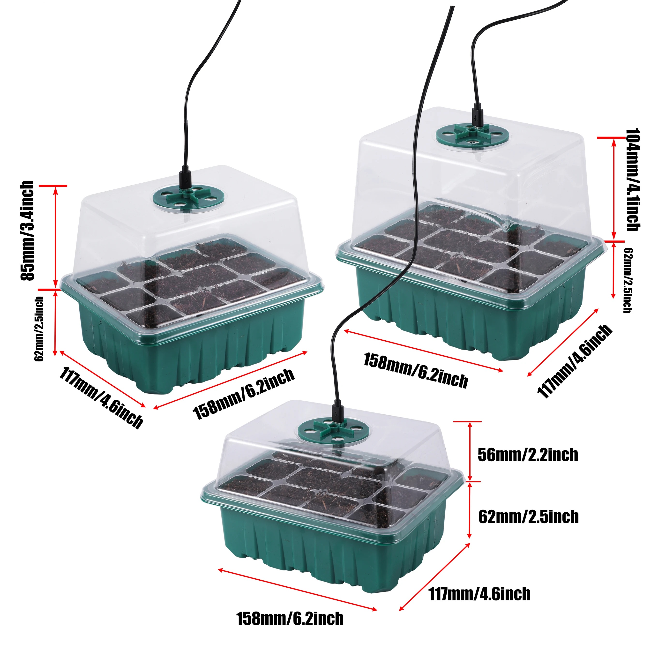 5 Pack/Set Seed Starter Tray P - Seed Starter Trays ulasan dan harga