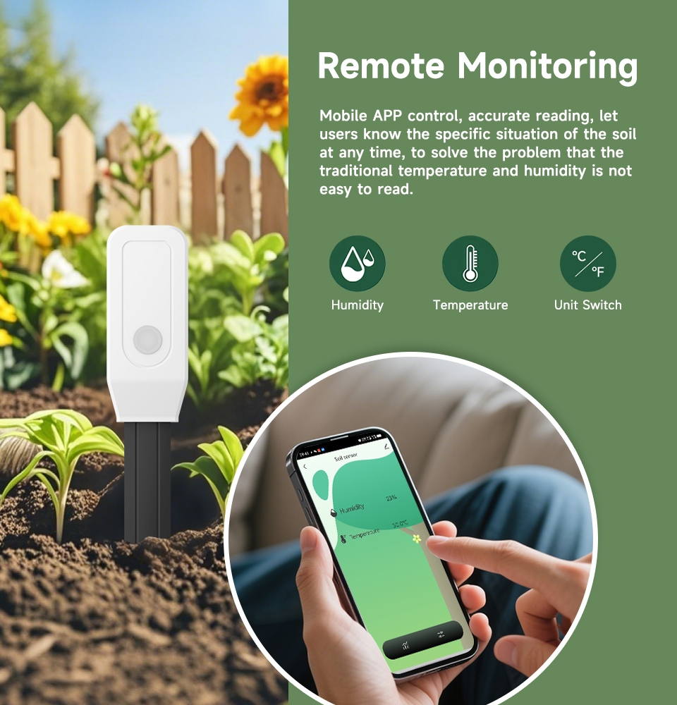 Smart Soil Tester Sensor, Zigb - Moisture Meter Plant ulasan dan harga