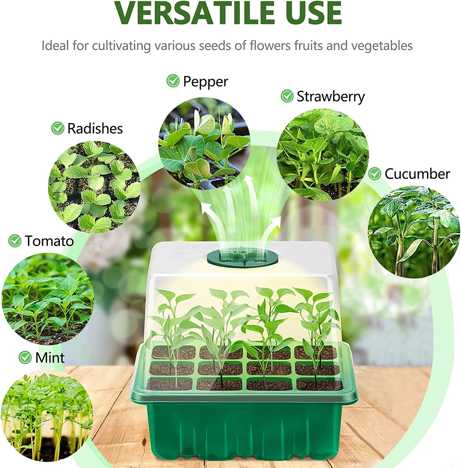 Full Spectrum Phytolamp for In - Seed Starter Trays ulasan dan harga