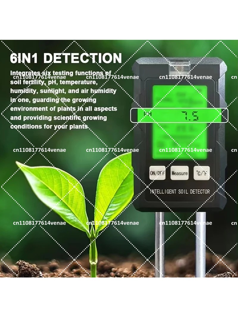 6-in-1 Soil Test Kit, pH Moist - Moisture Meter Plant ulasan dan harga