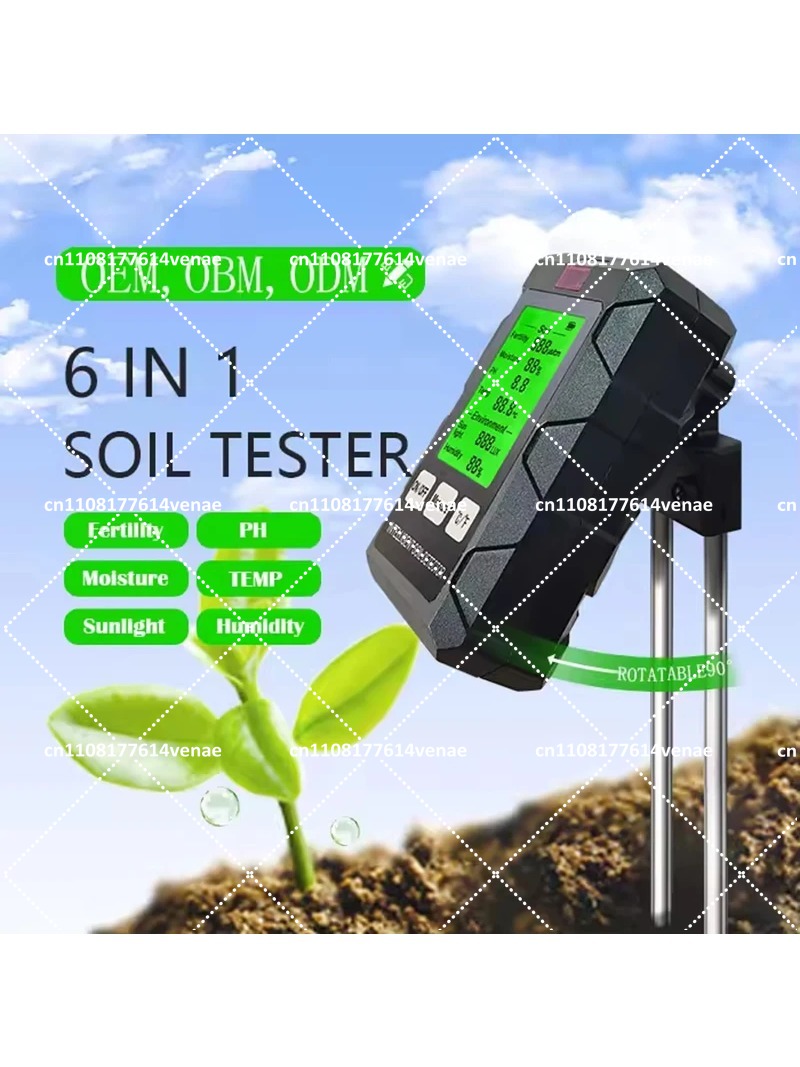 6-in-1 Soil Test Kit, pH Moist - Moisture Meter Plant ulasan dan harga