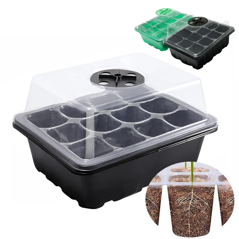 12 Holes Seed Starter Tray wit - Seed Starter Trays ulasan dan harga