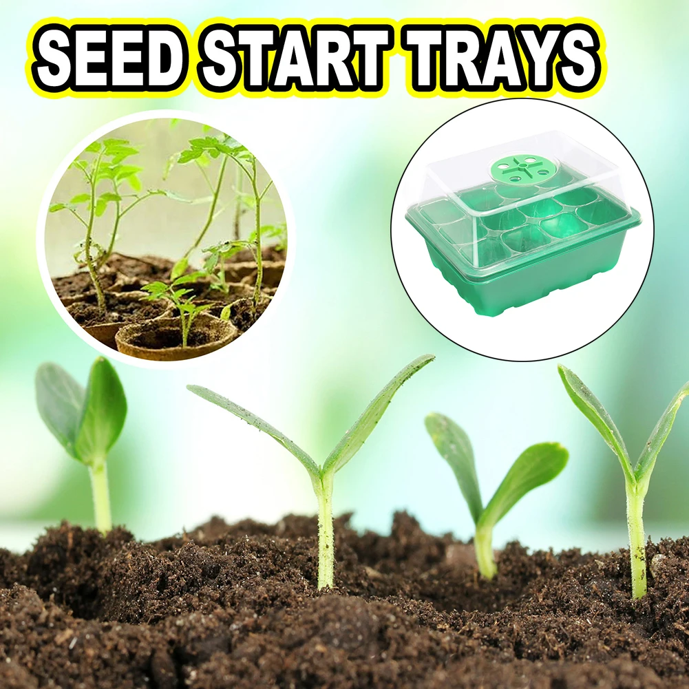 12 Holes Seed Starter Tray wit - Seed Starter Trays ulasan dan harga