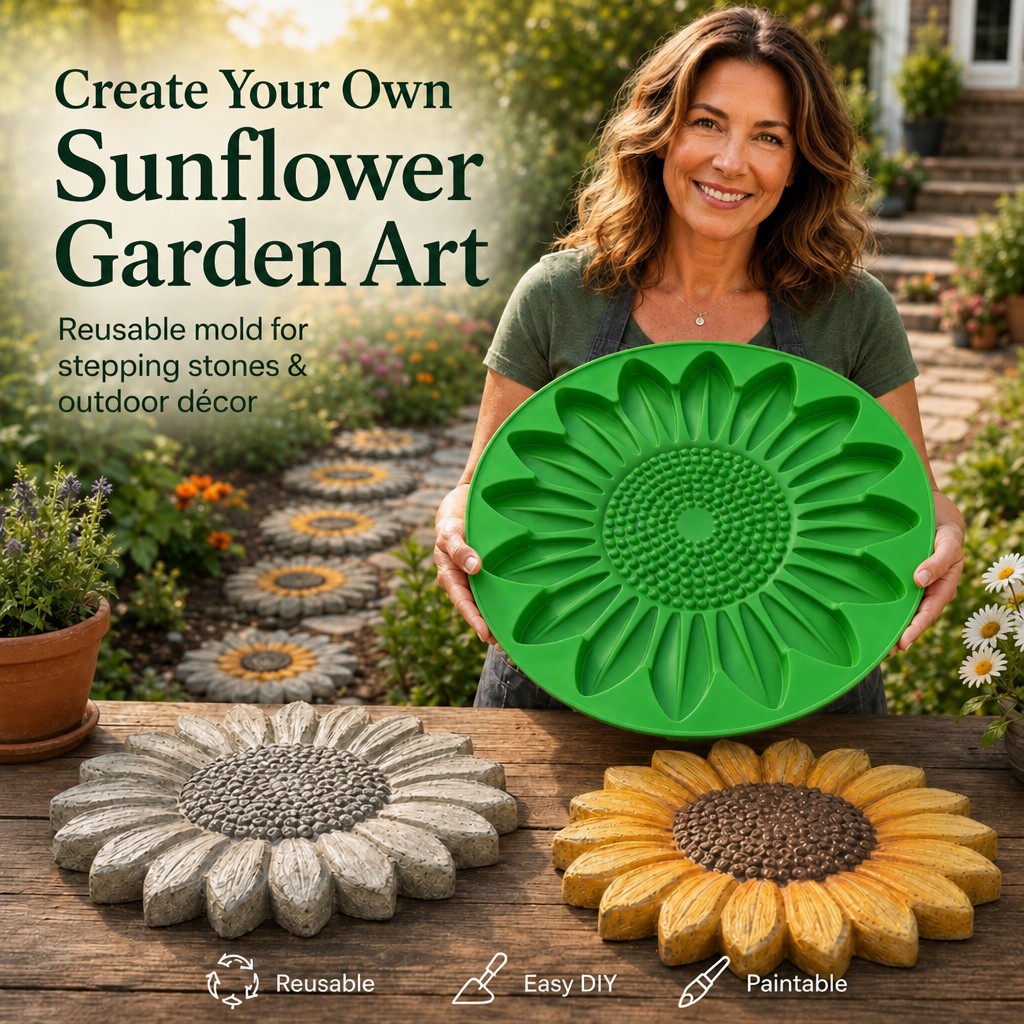 Sunflower Terrace Stone Mold S - Gardening Tools Usa ulasan dan harga