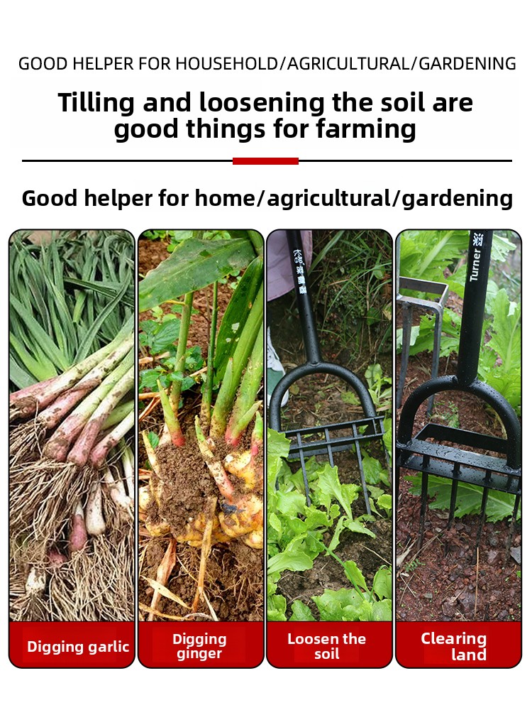 Garden Soil Turning Loosening  - Gardening Tools Hoe ulasan dan harga