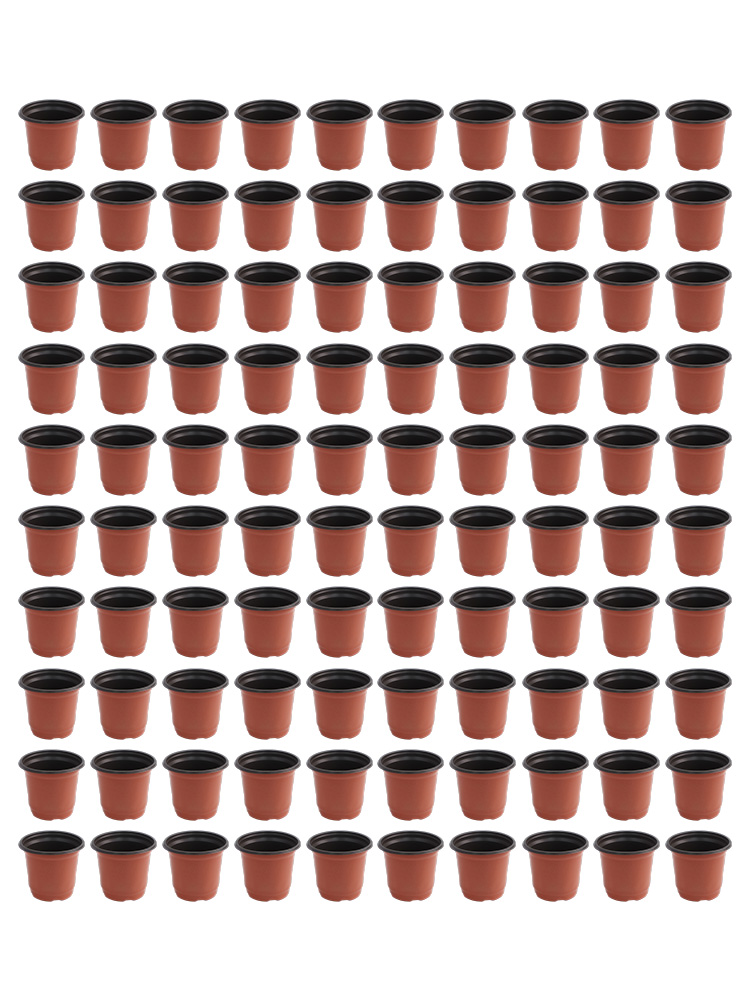 100pcs Two-Color Flower Pot Pl - Seed Starter Trays ulasan dan harga