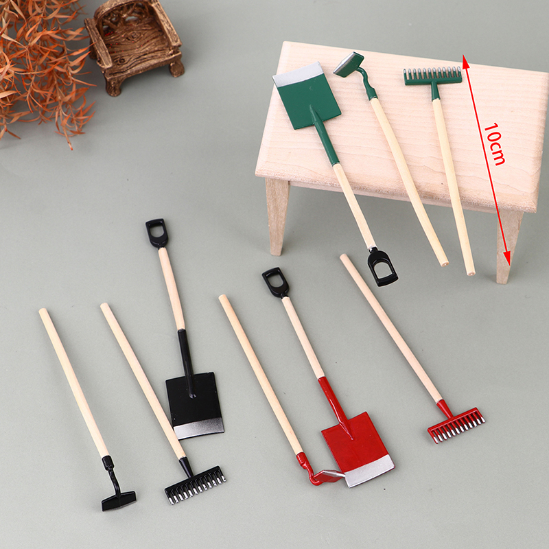 3Pcs 1:12 Dollhouse Miniatures - Gardening Tools Australia ulasan dan harga