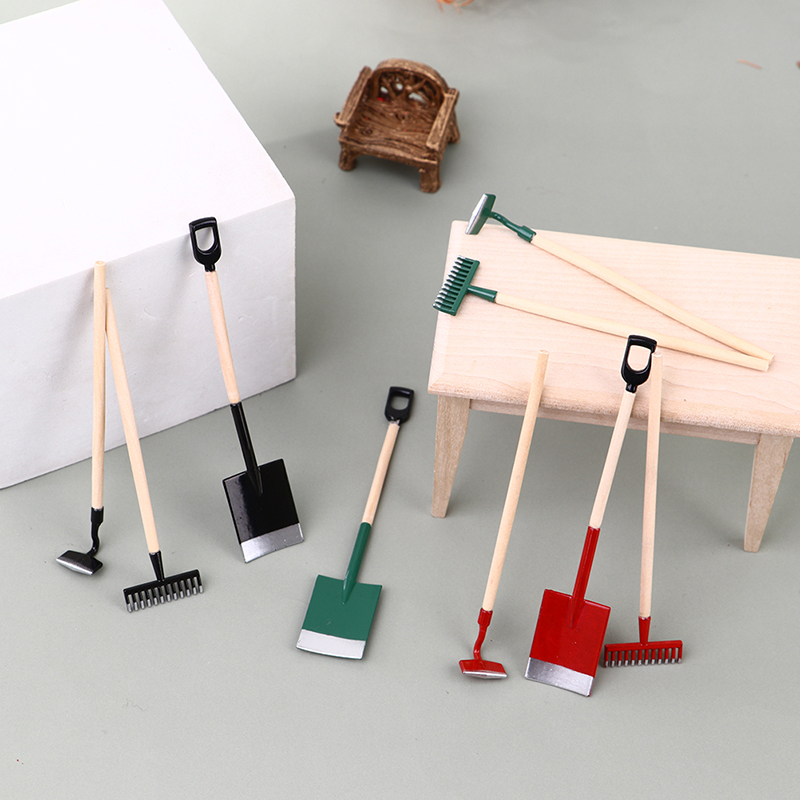 3Pcs 1:12 Dollhouse Miniatures - Gardening Tools Australia ulasan dan harga