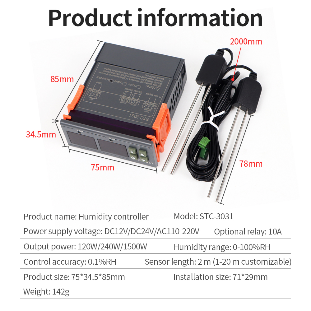 STC-3029 / 3030 / 3031 Moistur - Moisture Meter Plant ulasan dan harga