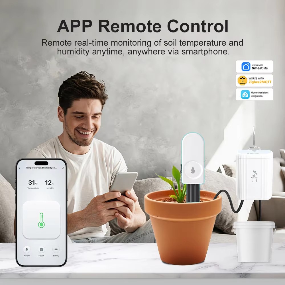 Zigbee3.0 Wireless Soil Tester - Moisture Meter Plant ulasan dan harga