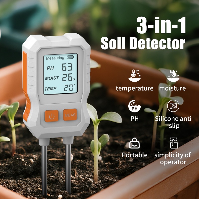 3-in-1 Digital Soil Tester wit - Moisture Meter Plant ulasan dan harga