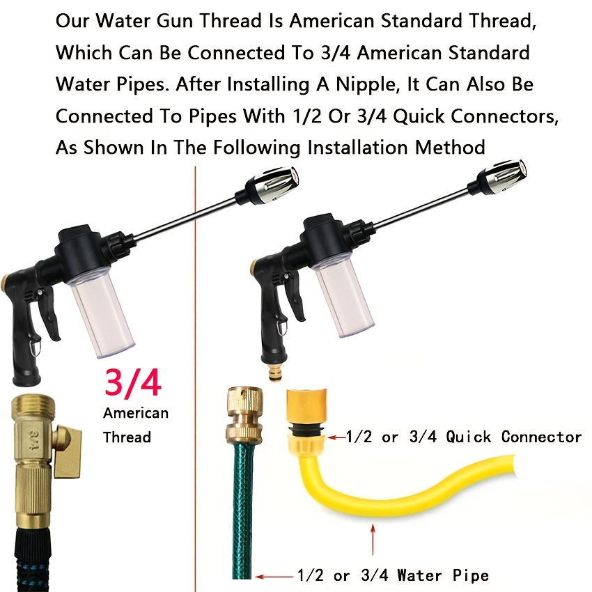 Garden Watering Gun Hose Nozzl - Gardening Tools Water ulasan dan harga
