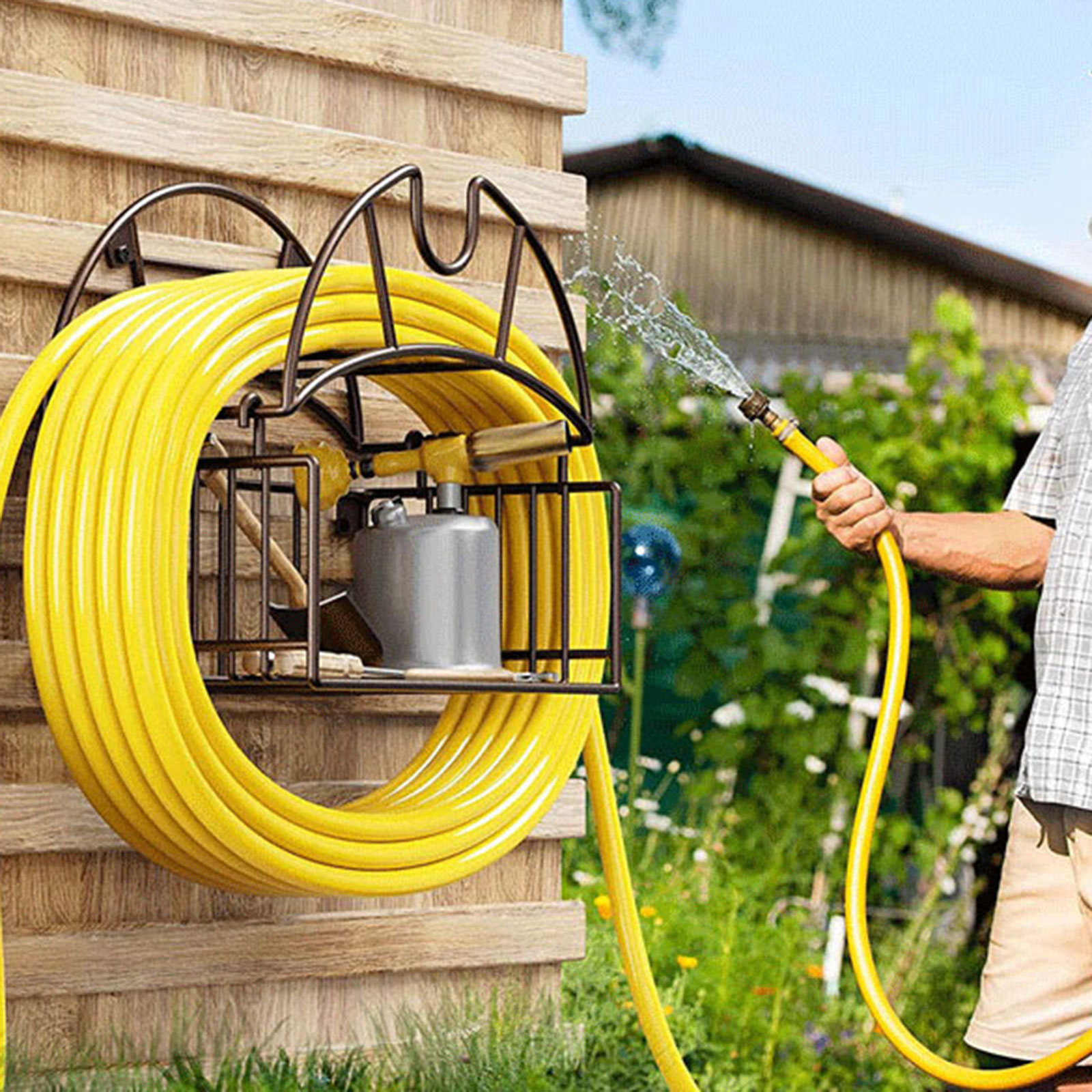 Wall Mount Garden Hose Holder  - Gardening Tools Water ulasan dan harga